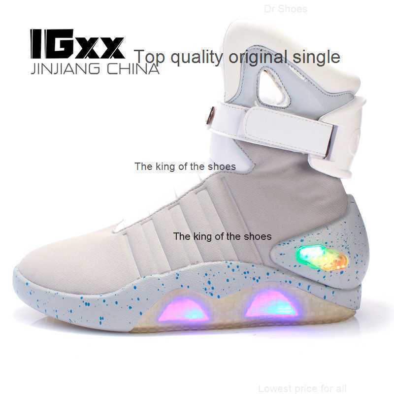 2023 TOP IGxx 1989 Light Up Sneakers LED mag shoes For Men air Shoes USB Recharging Back To The Future street 220927, Us12 
2023 TOP IGxx 1989 Light Up Sneakers LED mag shoes For Men air Shoes USB Recharging Back To The Future street 220927, Us12