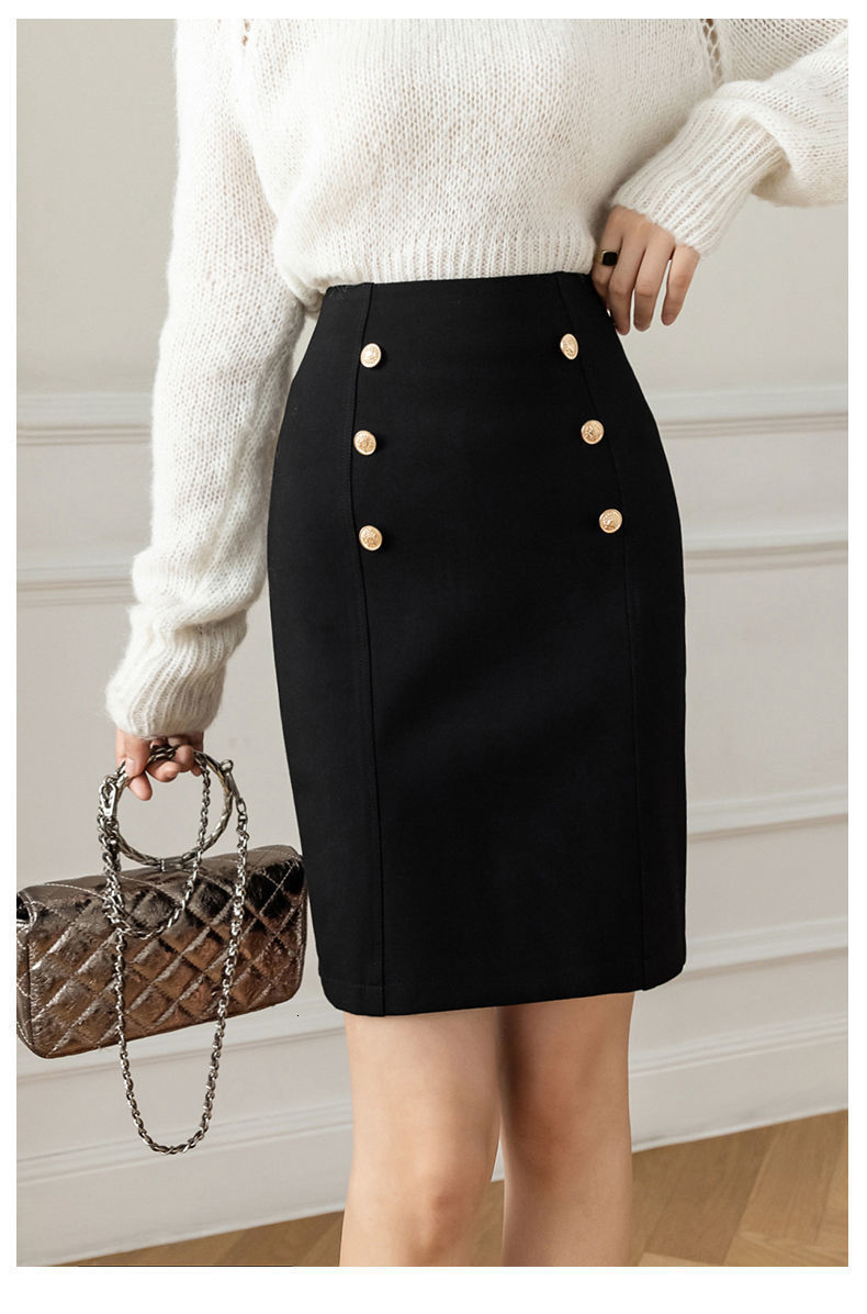 Skirts Fashion Korean Style Skirts for Woman Button Vintage Solid Work Wear Pencil Skirt Lady Office Business Black Skirt 230413
Skirts Fashion Korean Style Skirts for Woman Button Vintage Solid Work Wear Pencil Skirt Lady Office Business Black Skirt 230413