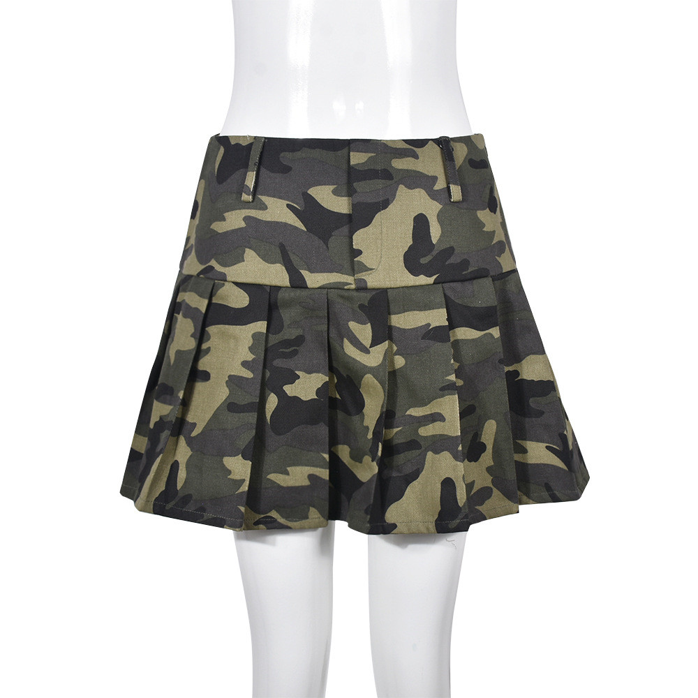 2023 Designer Camouflage Pleated Skirts for Women Summer Y2k New Trend Cute Preppy Style Skirt Sexy Outdoor Streetwear Photograph Mini Dress Wholesale Clothes 9703, Green
2023 Designer Camouflage Pleated Skirts for Women Summer Y2k New Trend Cute Preppy Style Skirt Sexy Outdoor Streetwear Photograph Mini Dress Wholesale Clothes 9703, Green