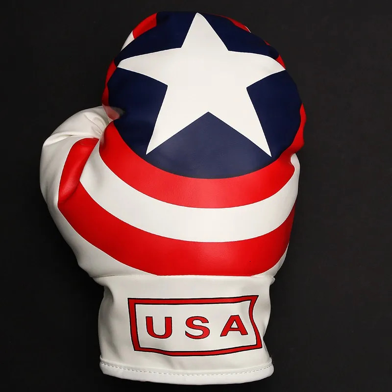 Other Golf Products Golf Club Head Cover for Driver Fairway USA Flag Boxing Glove Headcovers Golf Club Protector 231113