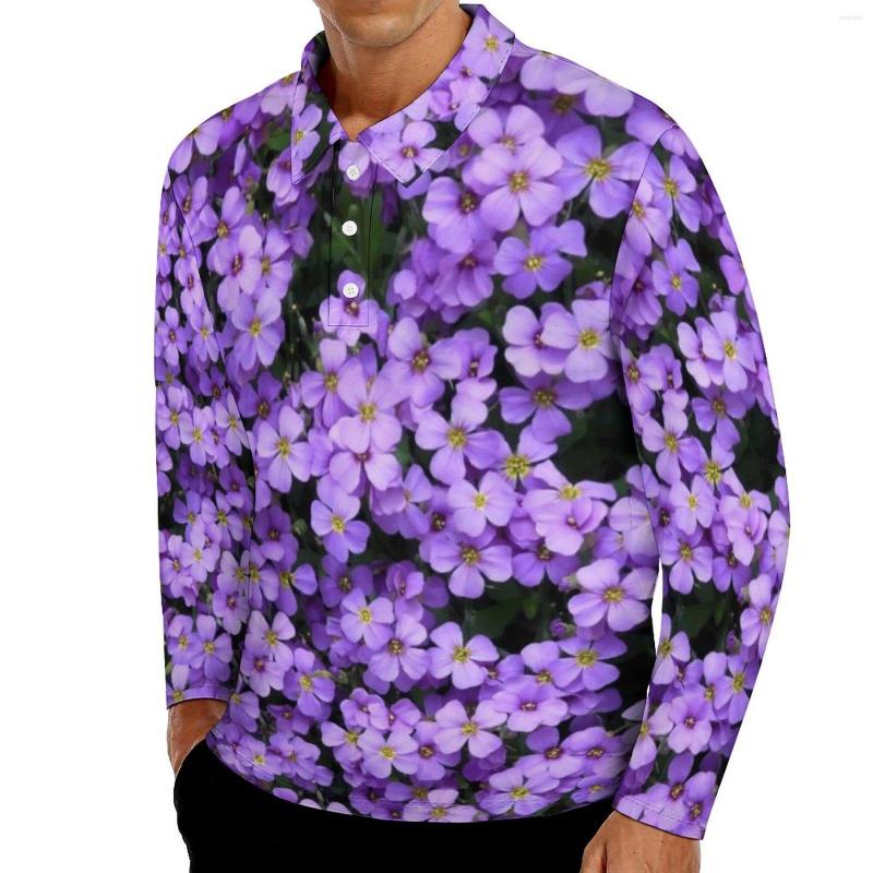 Men' Polos Violet Flower Print Casual Polo Shirts Purple Floral T-Shirts Long Sleeve Graphic Shirt Daily Funny Oversize Tops Gift Idea, Style-6
Men' Polos Violet Flower Print Casual Polo Shirts Purple Floral T-Shirts Long Sleeve Graphic Shirt Daily Funny Oversize Tops Gift Idea, Style-6