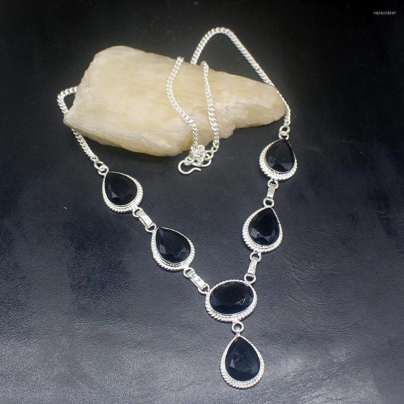 Chains Gemstonefactory Jewelry Big Promotion Unique 925 Silver Natural Sapphire Blue Topaz Women Chain Necklace 48cm 202301463
Chains Gemstonefactory Jewelry Big Promotion Unique 925 Silver Natural Sapphire Blue Topaz Women Chain Necklace 48cm 202301463