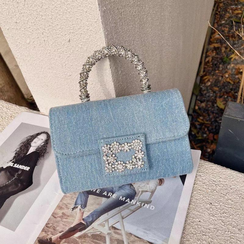 Evening Bags Luxury Designer Women Denim Shoulder Shining Beads Diamond Fashion Totes Bling Messenger Bag Purses And Handbag, Blue
Evening Bags Luxury Designer Women Denim Shoulder Shining Beads Diamond Fashion Totes Bling Messenger Bag Purses And Handbag, Blue