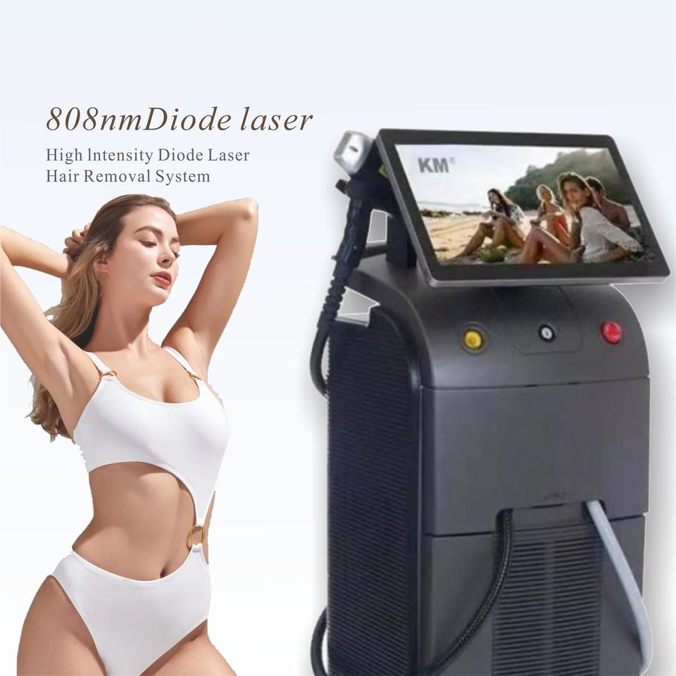 2024 Diode laser hair removal machine 3 wavelength 808nm 755nm 1064nm with 3500 watts skin rejuvenation 3 times remove hair forever