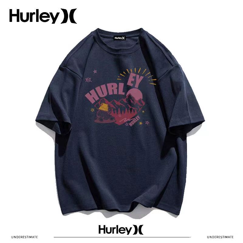 Hurley international brand Pure Cotton Japanese simple INS brand printed pure cotton heavy T-shirt men' short-sleeved summer, Black
Hurley international brand Pure Cotton Japanese simple INS brand printed pure cotton heavy T-shirt men' short-sleeved summer, Black