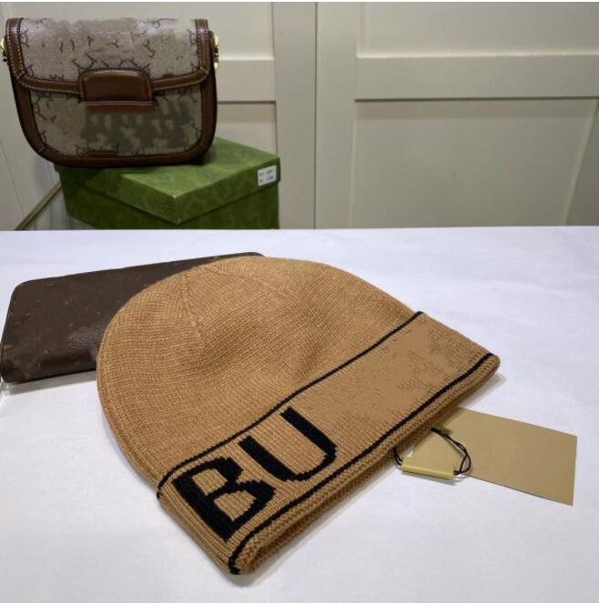 Classic wool knitted hat ladies designer Beanie Cap men's warm hat official website synchronous original single 1:1