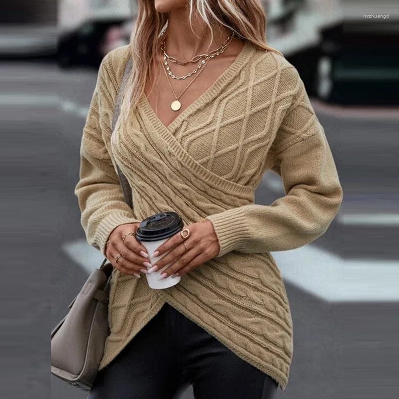 Women' Sweaters Autumn Winter Ladies Casual Solid Simple Sweater Fashion V Neck Long Sleeves Criss-Cross Irregular Slim For Women, Black
Women' Sweaters Autumn Winter Ladies Casual Solid Simple Sweater Fashion V Neck Long Sleeves Criss-Cross Irregular Slim For Women, Black