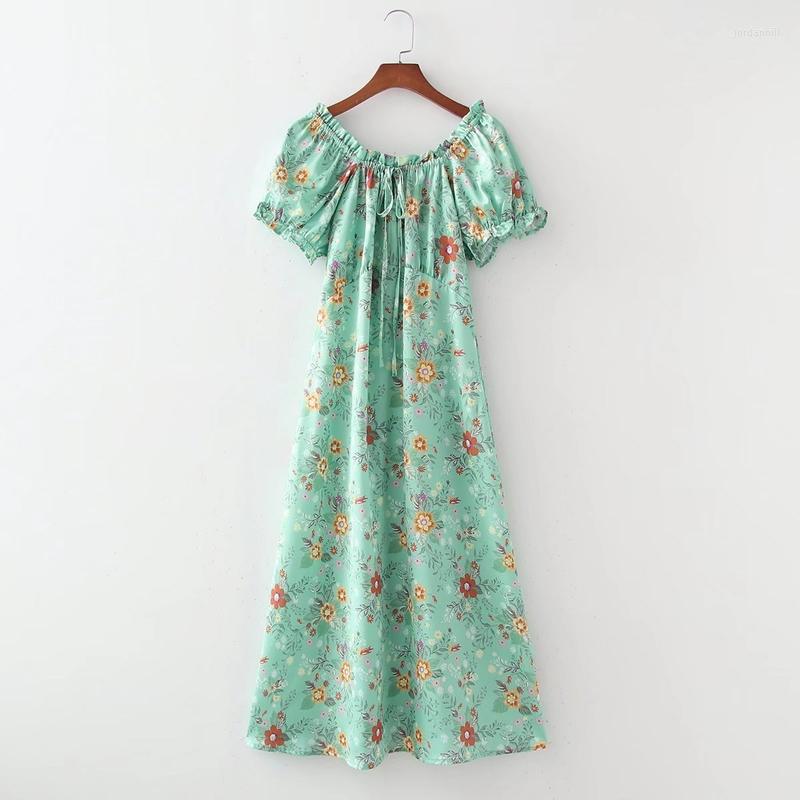 Party Dresses Summer Dress Women 2023 Fashion Short Sleeve Shirred Elastic Bust Slack Neck Female Midi Vestido, As photo
Party Dresses Summer Dress Women 2023 Fashion Short Sleeve Shirred Elastic Bust Slack Neck Female Midi Vestido, As photo