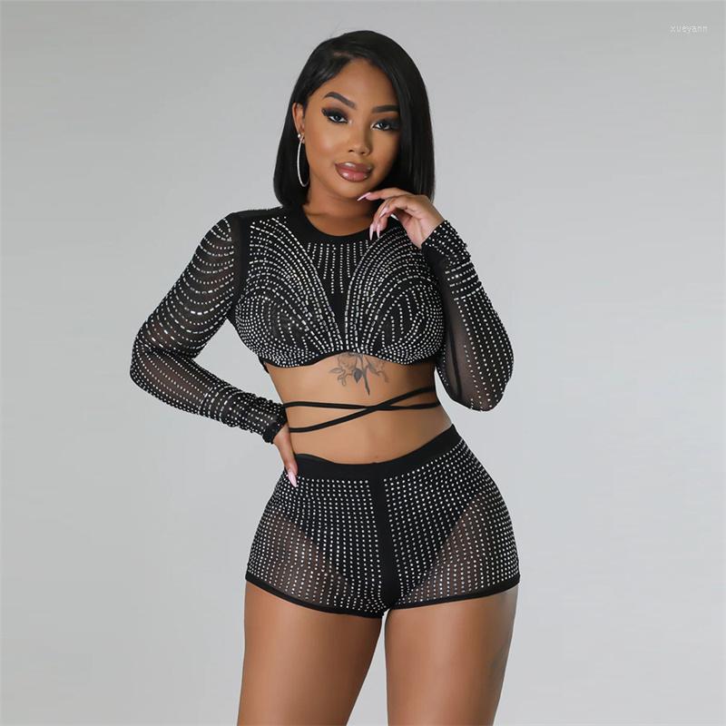 Women' Tracksuits Znaiml Sexy Club Outfits Diamonds Rhinestones Co Ord Sets For Women 2 Piece Set Sheer Mesh Crop Top And Shorts Matching, Black
Women' Tracksuits Znaiml Sexy Club Outfits Diamonds Rhinestones Co Ord Sets For Women 2 Piece Set Sheer Mesh Crop Top And Shorts Matching, Black