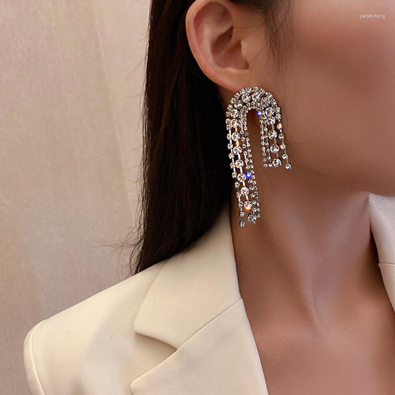 Dangle Earrings TREAZY Vintage Rhinestone Crystal Irregular Tassel Drop For Women Long Wedding Party Gift Brincos Femme
Dangle Earrings TREAZY Vintage Rhinestone Crystal Irregular Tassel Drop For Women Long Wedding Party Gift Brincos Femme