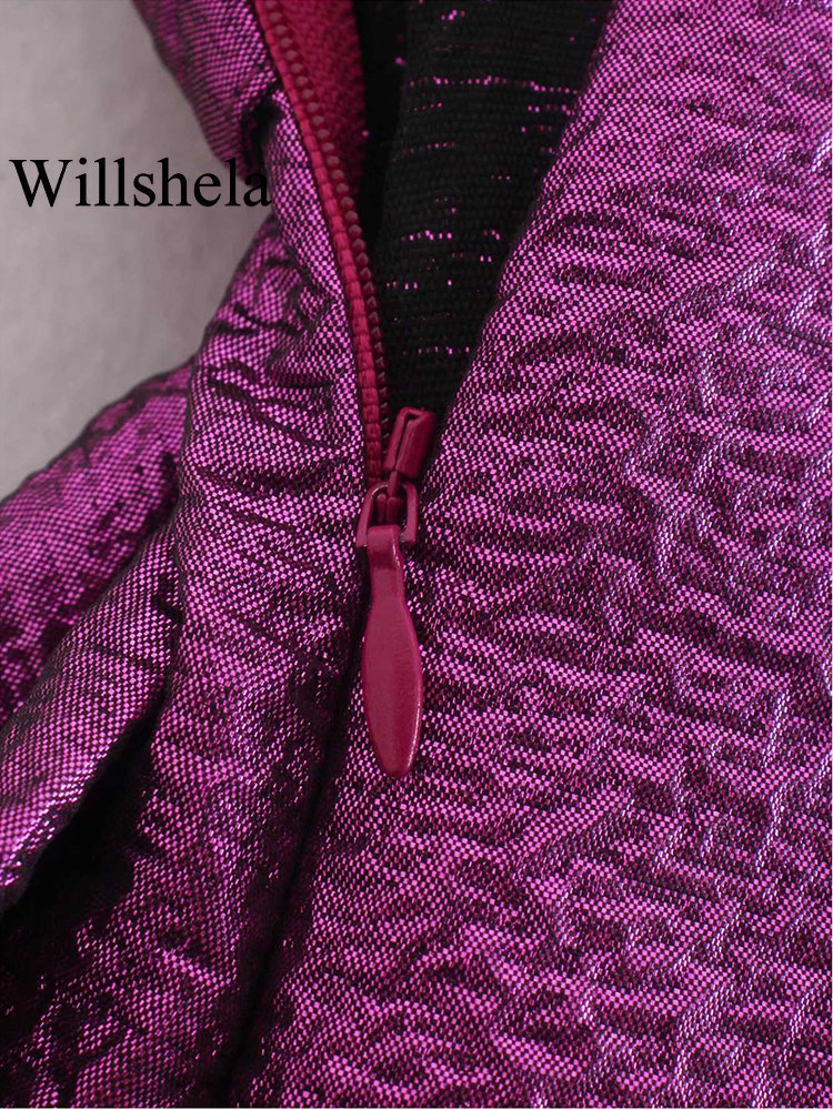 Women's Shorts Willshela Women Fashion Textured Skort with Bow Knot High-waisted Invisible Side Zipper Casual Chic Lady Woman Elegant Shorts 2304