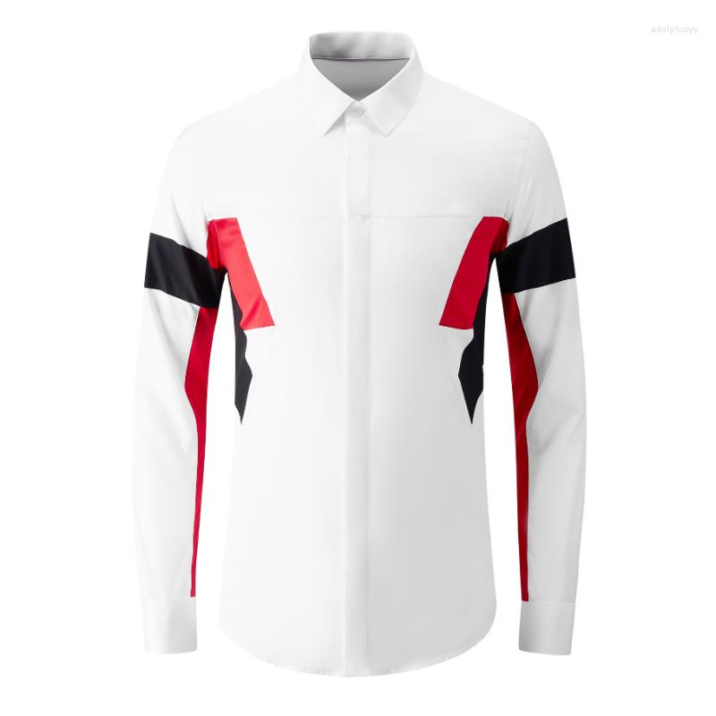 Men's Casual Shirts White Male Luxury Splicing Design Long Sleeve Business Mens Dress Slim Fit Party Man 4XL
Men's Casual Shirts White Male Luxury Splicing Design Long Sleeve Business Mens Dress Slim Fit Party Man 4XL