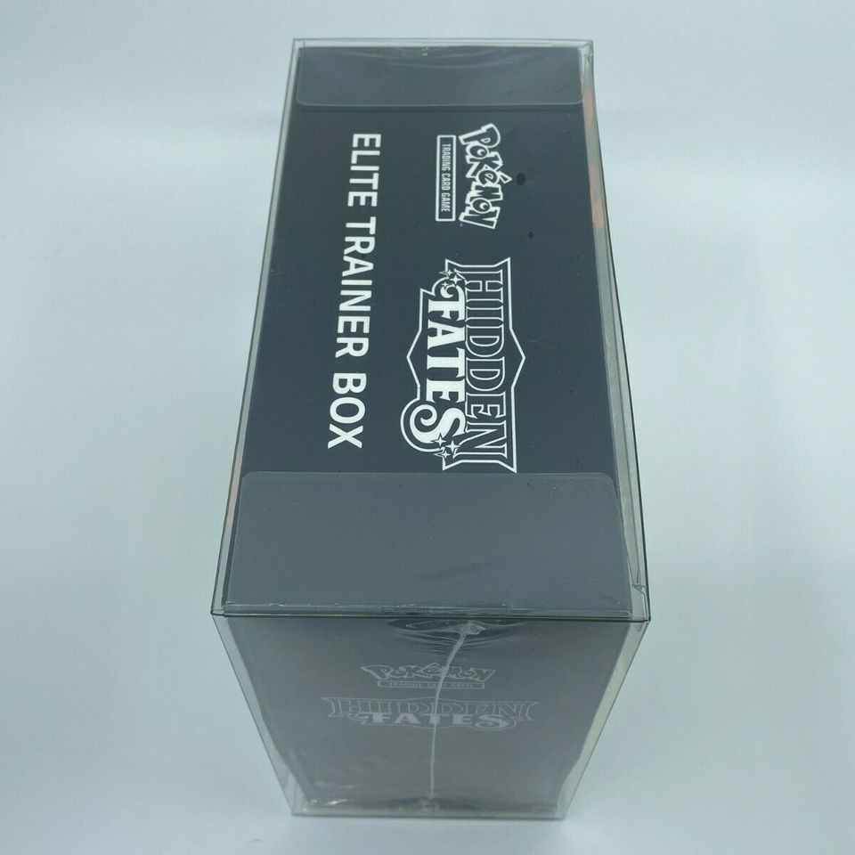 PVC Elite Trainer Box ETB Protector Case Protective Card Display Showcase 5 Pieces Dustproof Clear Plastic Bins Self Assembling