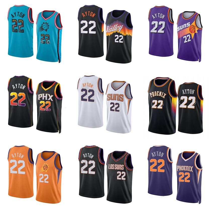 Suns Deandre Ayton Basketball jerseys S-XXL 2022-23 white blue Men Women kids city jersey, With logo
Suns Deandre Ayton Basketball jerseys S-XXL 2022-23 white blue Men Women kids city jersey, With logo