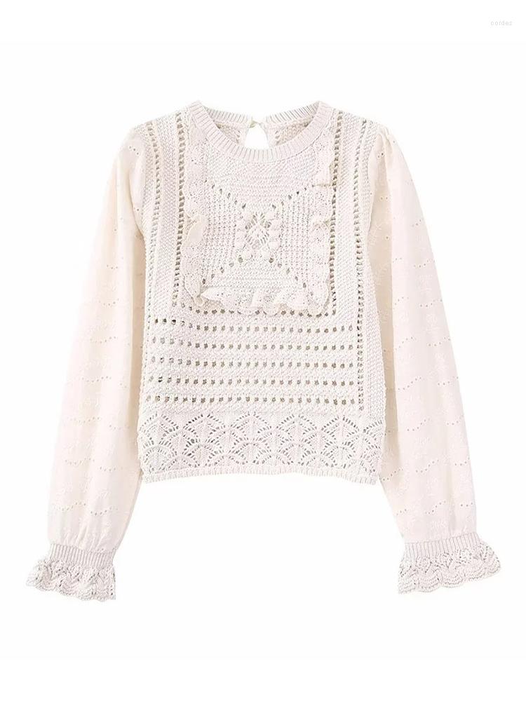 Women's Sweaters Chic Lady Spring 2023 Fashion Embroidery Patchwork Womens O-Neck Hollow Out Elegant Knitted Pullover Girls Knitwear, As photo
Women's Sweaters Chic Lady Spring 2023 Fashion Embroidery Patchwork Womens O-Neck Hollow Out Elegant Knitted Pullover Girls Knitwear, As photo