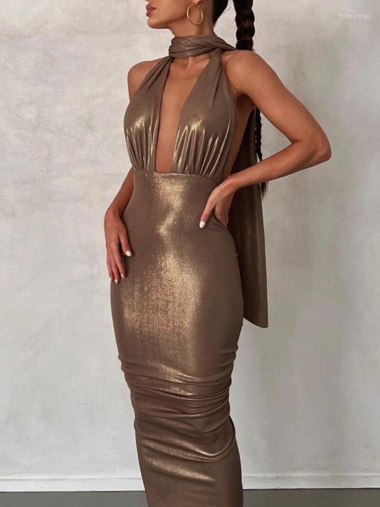 Casual Dresses Mozision Elegant Backless Back Split Maxi Dress For Women Robe Spaghetti Strap Sleeveless Bodycon Sexy Club Party Long, Brown
Casual Dresses Mozision Elegant Backless Back Split Maxi Dress For Women Robe Spaghetti Strap Sleeveless Bodycon Sexy Club Party Long, Brown