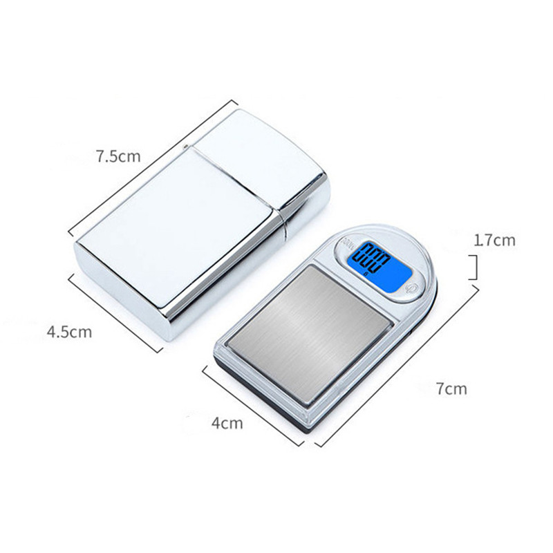 Mini Kitchen Scales Lighter Style Digital Scale For Gold And Diamond Scale Jewelry 0.01 Balance Pocket Gram LED Display Electronic Scales 200g/0.01g 1