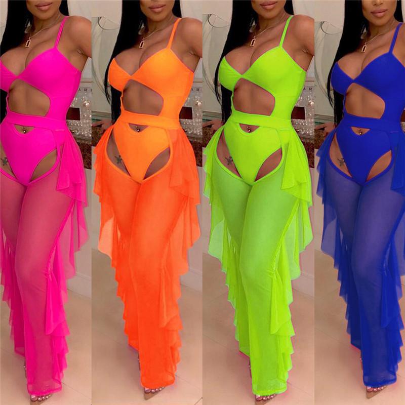 Women's Swimwear Summer Bikini Cover Ups Women High Waist Ruffle Mesh Sheer Hollow Out Sexy Beach Pants Cover-ups Female SwimwearWomen's, Fluorescent green
Women's Swimwear Summer Bikini Cover Ups Women High Waist Ruffle Mesh Sheer Hollow Out Sexy Beach Pants Cover-ups Female SwimwearWomen's, Fluorescent green
