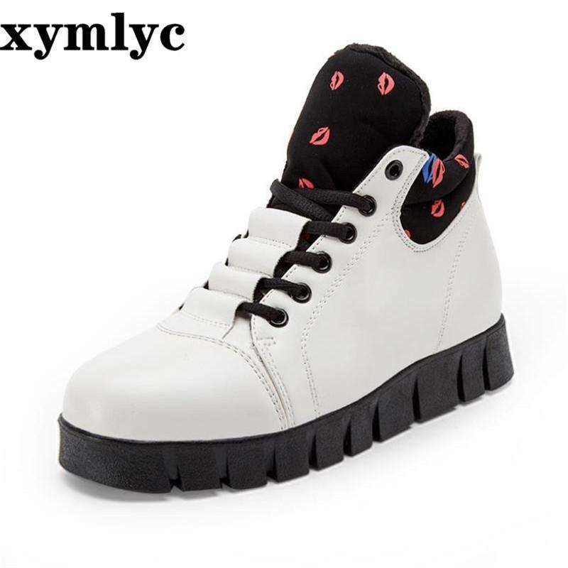 Boots Women's Increased Casual Snow Plus Velvet Warm High Help Korean Female Student Solid Color Round Head Leather, Black
Boots Women's Increased Casual Snow Plus Velvet Warm High Help Korean Female Student Solid Color Round Head Leather, Black
