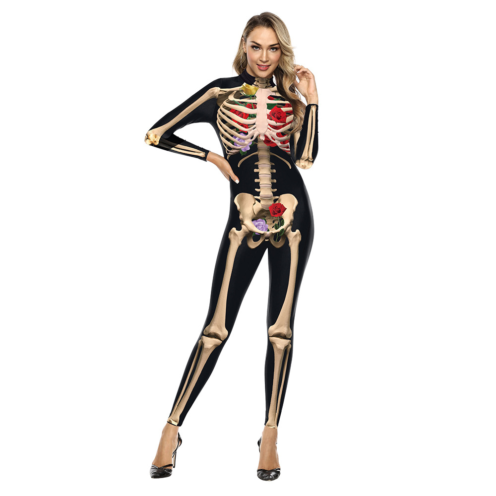 Lidan 2023 New Rose 3D Human Skeleton Stage Performance Clothing Tight Elastic One Piece Clothing, White
Lidan 2023 New Rose 3D Human Skeleton Stage Performance Clothing Tight Elastic One Piece Clothing, White