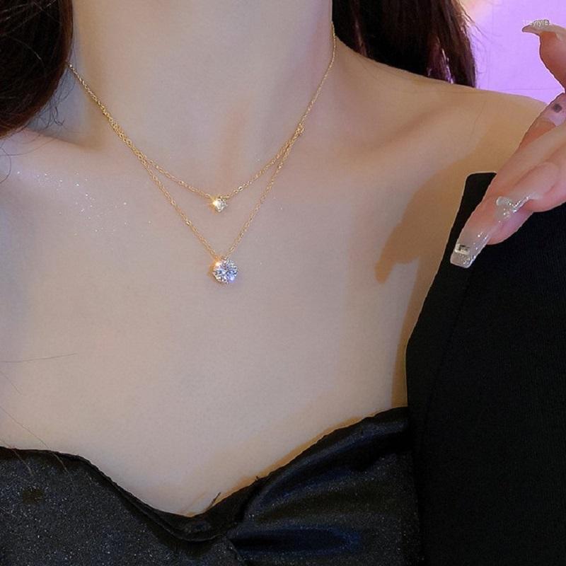 Chains Lovelink Fashion Double Layer Geometric Transparent Crystal Pendant Necklace Women Gold Color Metal Short Choker Fine Jewelry
Chains Lovelink Fashion Double Layer Geometric Transparent Crystal Pendant Necklace Women Gold Color Metal Short Choker Fine Jewelry