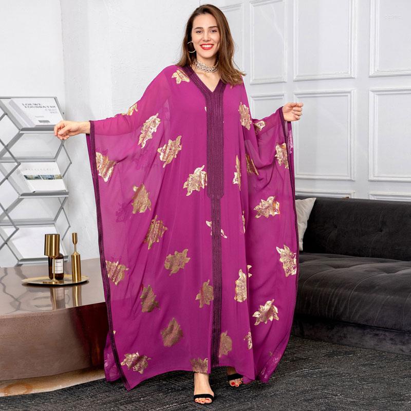 Casual Dresses Chiffon Batwing Sleeve Abaya Muslim Party Dress Women Gold Stamping Moroccan Caftan Lined Arab Jalabiya Dubai Middle East, Magenta dress
Casual Dresses Chiffon Batwing Sleeve Abaya Muslim Party Dress Women Gold Stamping Moroccan Caftan Lined Arab Jalabiya Dubai Middle East, Magenta dress