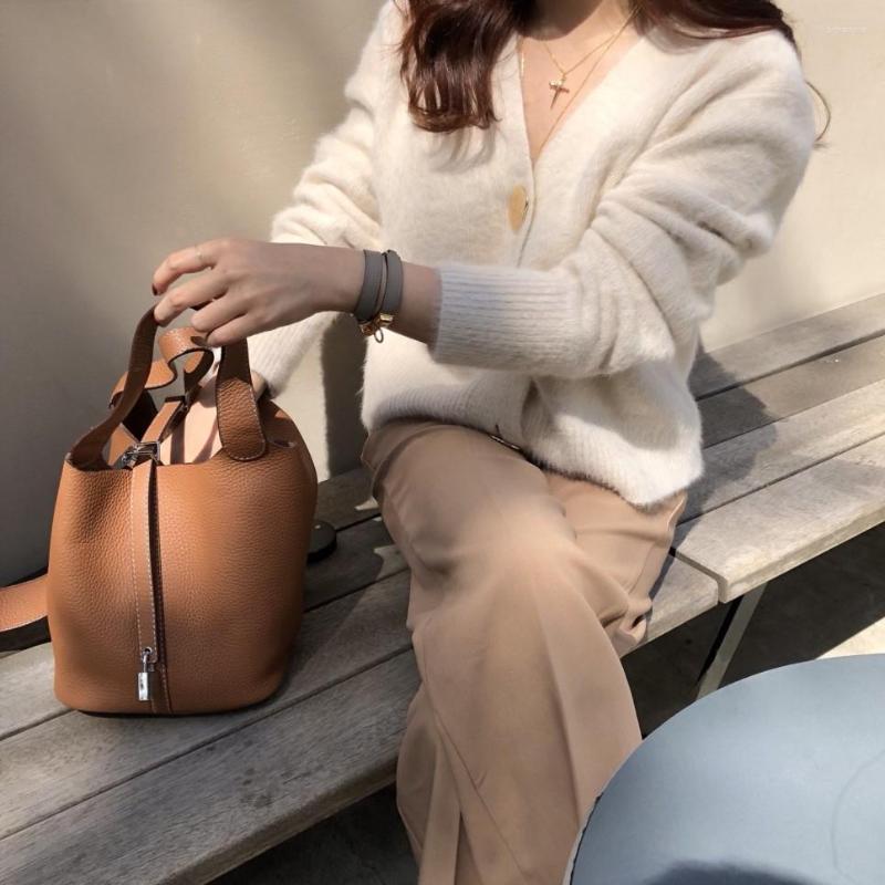 Women's Knits Fashion Winter Korea Long Sleeve Knitted Sweater Women Cardigans Mohair Thicken Warmth Jacket Single Button Jumper Autumn, Khaki
Women's Knits Fashion Winter Korea Long Sleeve Knitted Sweater Women Cardigans Mohair Thicken Warmth Jacket Single Button Jumper Autumn, Khaki