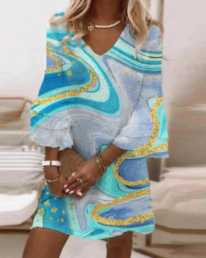 Casual Dresses Daily Women' Dress 2023 Spring And Summer Marble Print Bell Sleeve Vocation Mini
Casual Dresses Daily Women' Dress 2023 Spring And Summer Marble Print Bell Sleeve Vocation Mini