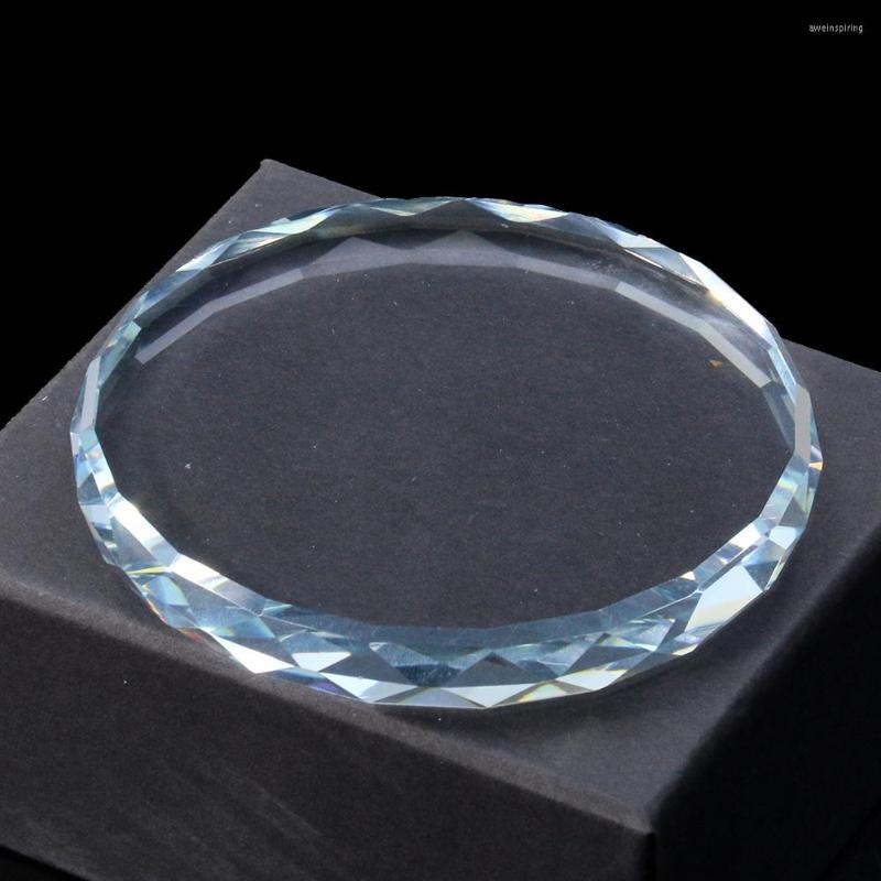 Jewelry Pouches Transparent Faceted Prism Glass Round Crystal Earrings Necklace Display Stand Tray Sun Catcher Paperweight Cases Decor
Jewelry Pouches Transparent Faceted Prism Glass Round Crystal Earrings Necklace Display Stand Tray Sun Catcher Paperweight Cases Decor