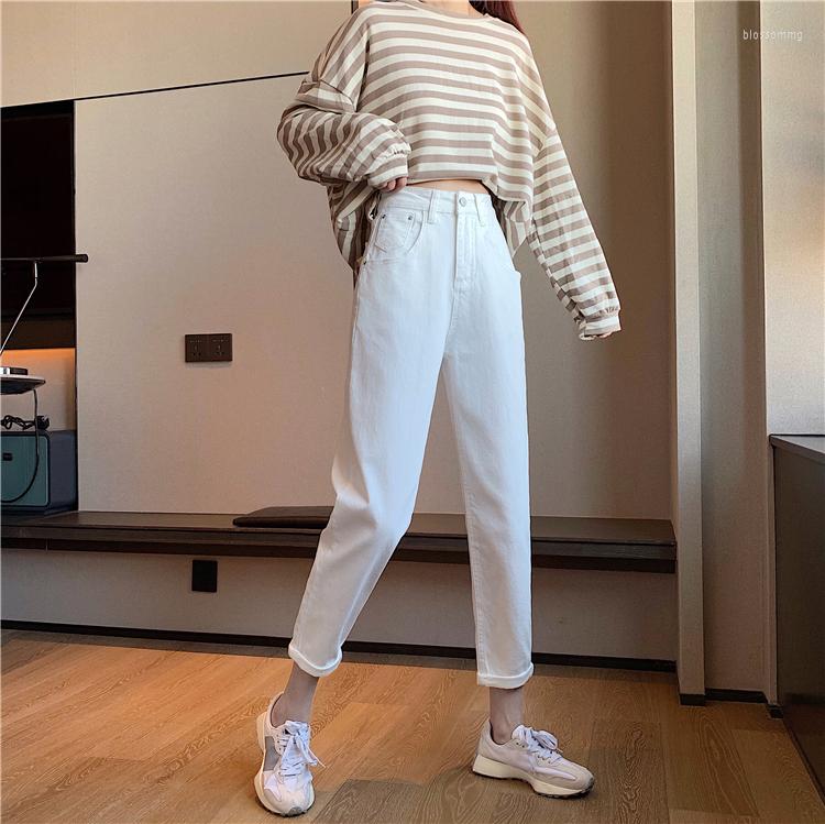 Women's Jeans N3639 High Waist Slim Straight Chic Hong Kong Flavor Small Loose Cropped Women, Green
Women's Jeans N3639 High Waist Slim Straight Chic Hong Kong Flavor Small Loose Cropped Women, Green