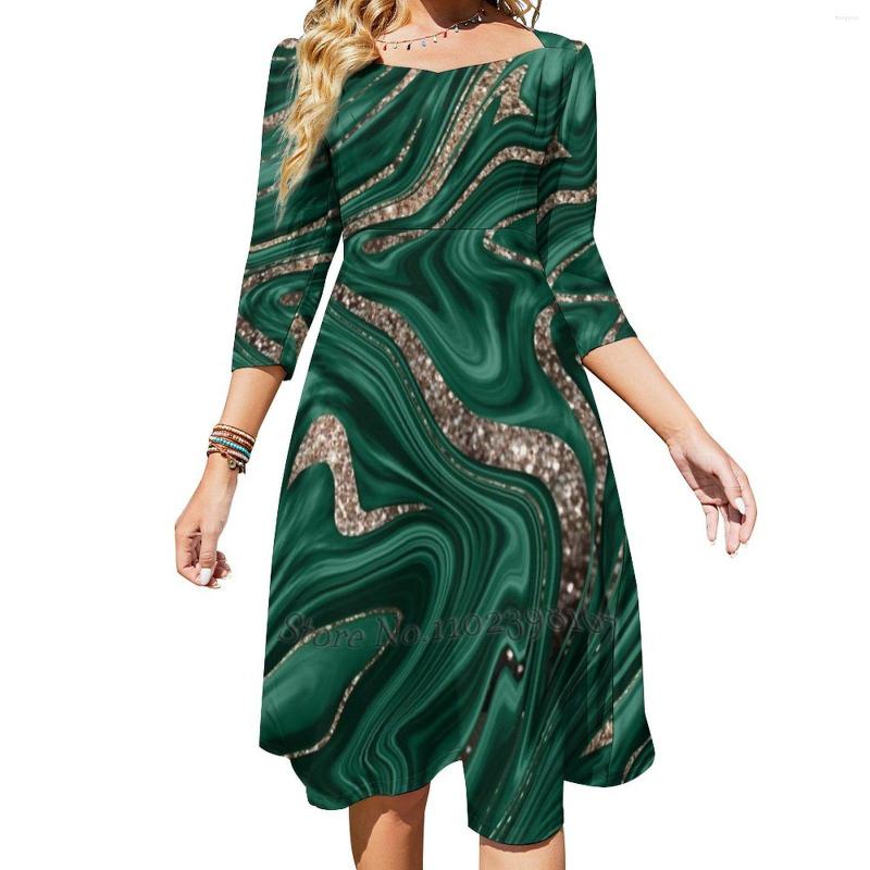 Casual Dresses Emerald Green Black Gold Glitter Marble Faux ) Decor Art Square Neck Dress Sweet Summer Women Elegant Halter, Nz014
Casual Dresses Emerald Green Black Gold Glitter Marble Faux ) Decor Art Square Neck Dress Sweet Summer Women Elegant Halter, Nz014