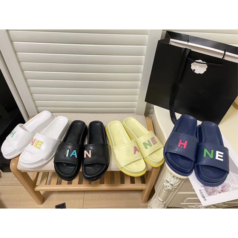 23SS Ivory Letter Logo Slippers Women Lady Girls CHAL Platform Mules Multicolor NEL Thick Bottom Slides Slip Sandal Flats Branded Shoes CHANL Beach Pool Slider, Chcs413-3
23SS Ivory Letter Logo Slippers Women Lady Girls CHAL Platform Mules Multicolor NEL Thick Bottom Slides Slip Sandal Flats Branded Shoes CHANL Beach Pool Slider, Chcs413-3