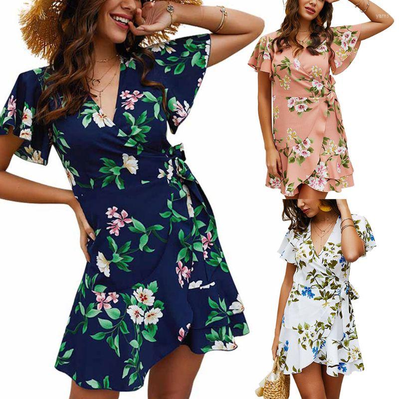 Casual Dresses Women Ladies Boho Floral Print V Neck Ruffled Hem Holiday Summer Beach Short Sle 10CD
Casual Dresses Women Ladies Boho Floral Print V Neck Ruffled Hem Holiday Summer Beach Short Sle 10CD