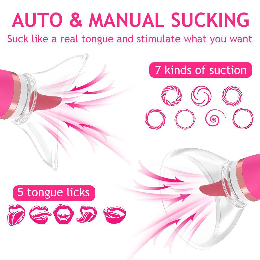Vibrators Clitoral Sucker Vibrator Sex Toys for Women Sucking Licking Nipples Clit Stimulator for Quick Orgasm Tongue Toy for Adult Female 230413