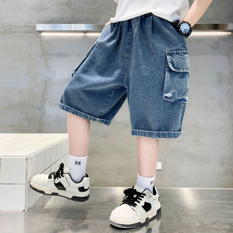Jeans Jeans For Boy Solid Color Jeans Boy Summer Kid Jeans Casual Style Children Clothes 6 8 10 12 14 230413