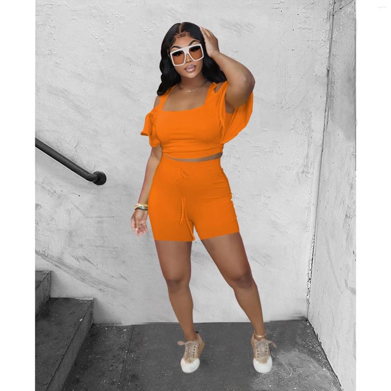 Women' Tracksuits Summer Fashion Two Piece Set Women' Sexy Off Shoulder Ruffle Short Sleeve Tight Shorts Casual Women, Black
Women' Tracksuits Summer Fashion Two Piece Set Women' Sexy Off Shoulder Ruffle Short Sleeve Tight Shorts Casual Women, Black