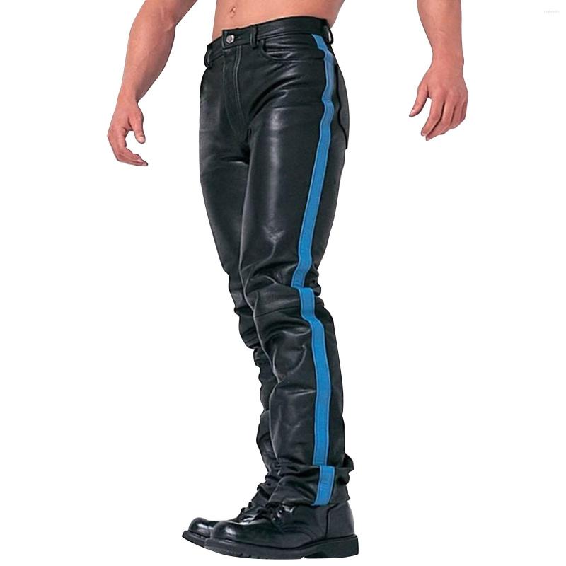 Men' Pants Long Retro Goth Slim Men' Trousers Winter Autumn Punk Casual PU Star Boy Open Leg, Blue
Men' Pants Long Retro Goth Slim Men' Trousers Winter Autumn Punk Casual PU Star Boy Open Leg, Blue