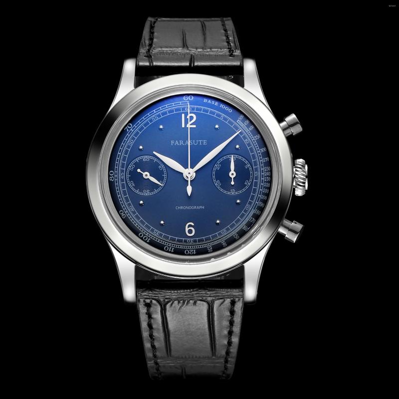 Wristwatches FARASUTE Men Chronograph Watch 38mm Luxury Watches Panda Manual Mechanical Wristwatch Arched Curved Mirror Leather Strap ST19, Chronograph watch 1
Wristwatches FARASUTE Men Chronograph Watch 38mm Luxury Watches Panda Manual Mechanical Wristwatch Arched Curved Mirror Leather Strap ST19, Chronograph watch 1