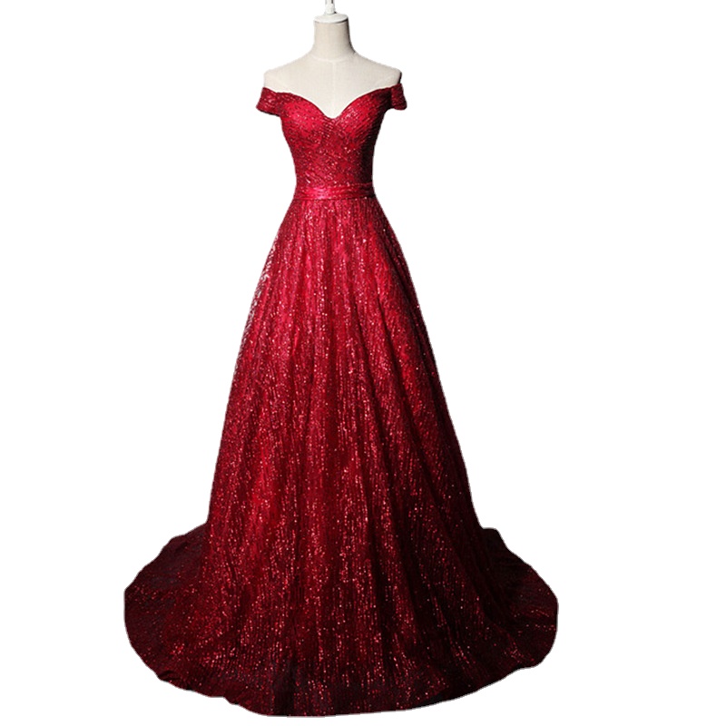 Beauty-Emily V Neck Off The Shoulder Evening Dresses Long Sequins Strapless Trailing Formal Party Dress Vestidos de fiesta, Burgundy
Beauty-Emily V Neck Off The Shoulder Evening Dresses Long Sequins Strapless Trailing Formal Party Dress Vestidos de fiesta, Burgundy