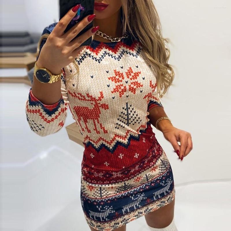 Casual Dresses Autumn Women Party Dress Christmas Deer Printed O-Neck Long Sleeve Slim Mini Street Ladies Xmas Harajuku Sheath Ropa, Bu
Casual Dresses Autumn Women Party Dress Christmas Deer Printed O-Neck Long Sleeve Slim Mini Street Ladies Xmas Harajuku Sheath Ropa, Bu