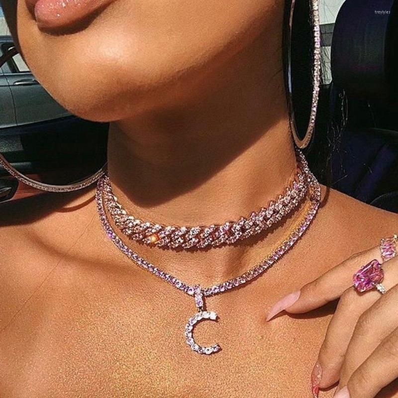 Chains Cz Tennis Chain 5mm Pink Letters Name Alphabet Pendant Bling Full Iced Out Hip Hop Men Women Fashion Necklace
Chains Cz Tennis Chain 5mm Pink Letters Name Alphabet Pendant Bling Full Iced Out Hip Hop Men Women Fashion Necklace