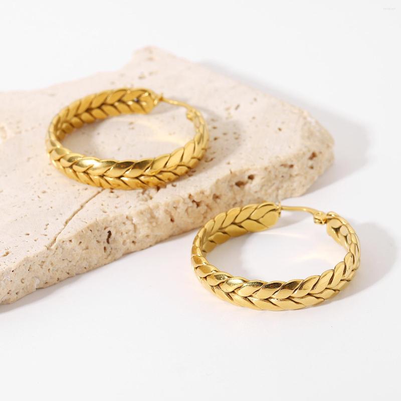 Dangle Earrings Amaiyllis 18K Gold Light Luxury Hollow Wheat Ear Big Hoop Fashionable Women's Drop Jewelry For Women Gift
Dangle Earrings Amaiyllis 18K Gold Light Luxury Hollow Wheat Ear Big Hoop Fashionable Women's Drop Jewelry For Women Gift