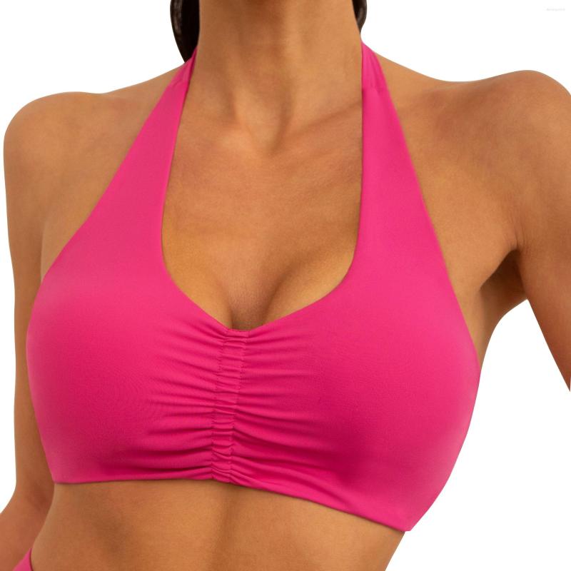 Yoga Outfit Women Soft Compression Stretchy Scrunch Halter Neck Running Bra Solid Color Summer Outdoor Exercise Sports, Brown
Yoga Outfit Women Soft Compression Stretchy Scrunch Halter Neck Running Bra Solid Color Summer Outdoor Exercise Sports, Brown