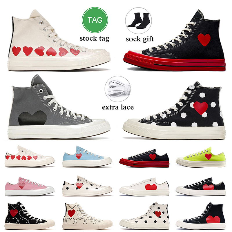 1970s comme des garcons designer canvas shoes chuck taylors high low all star cdg PLAY black white pink grey blue red men women casual tennis trainers sports sneakers, C46
1970s comme des garcons designer canvas shoes chuck taylors high low all star cdg PLAY black white pink grey blue red men women casual tennis trainers sports sneakers, C46