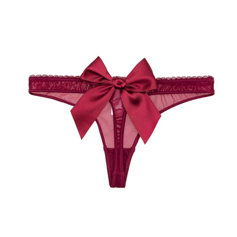 Women' Panties Ladies Sexy Erotic Feminine Big Bow Thong Seductive See Through High End Red Wine Low Rise Panty CYHWR, Black
Women' Panties Ladies Sexy Erotic Feminine Big Bow Thong Seductive See Through High End Red Wine Low Rise Panty CYHWR, Black
