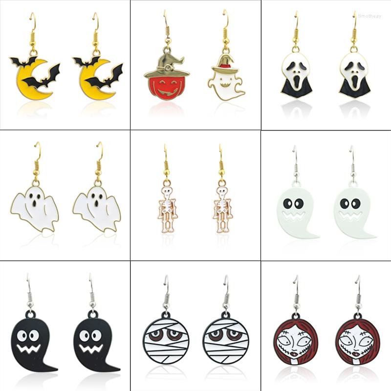 Stud Earrings JINGLANG Halloween Horror Funny Creative Pumpkin Skull Ghost Spider Series Party Christmas Gifts
Stud Earrings JINGLANG Halloween Horror Funny Creative Pumpkin Skull Ghost Spider Series Party Christmas Gifts