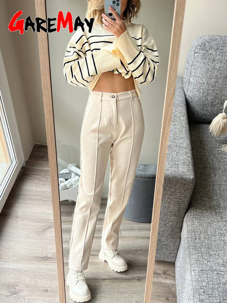 Women's Pants Capris Women's Winter Pants Thick Warm Loose Harem Suit Thermal Brown Beige Wool Long Pants for Women High Waisted Trousers Ca