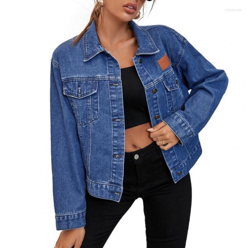 Women's Jackets Denim Jacket Women Jean Solid Color Loose Young Style Buttons Classic Long Sleeve Flap Pockets Coat Clothes, Light blue
Women's Jackets Denim Jacket Women Jean Solid Color Loose Young Style Buttons Classic Long Sleeve Flap Pockets Coat Clothes, Light blue
