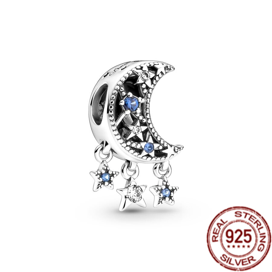 925 Sterling Silver Charms Connection Sister Heart Split Suspension Pearl Beads Suitable For Primitive Ladies Bracelets Fashion Jewelry