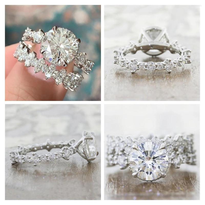 Wedding Rings CAOSHI Delicate 2Pcs Set Of For Women Full Shiny Zirconia High Cost-Effective Accessories Luxury Statement Jewelry
Wedding Rings CAOSHI Delicate 2Pcs Set Of For Women Full Shiny Zirconia High Cost-Effective Accessories Luxury Statement Jewelry